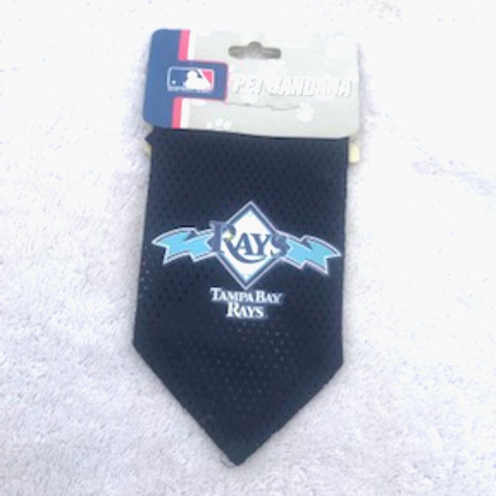 Tampa Bay Rays . Doggie Bandanas .............. Size: Small . (2) Bandana Bundle - Picture 2 of 5